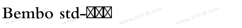 Bembo std字体转换